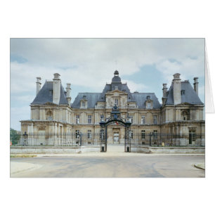 Cartão Vista da fachada ocidental de Chateau de Maisons