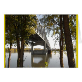 Cartão Vista da Frente do Rio Peoria IL