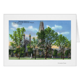 Cartão Vista da Harkness Memorial Tower, Capela Dwight