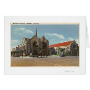 Cartão Vista da igreja metodista