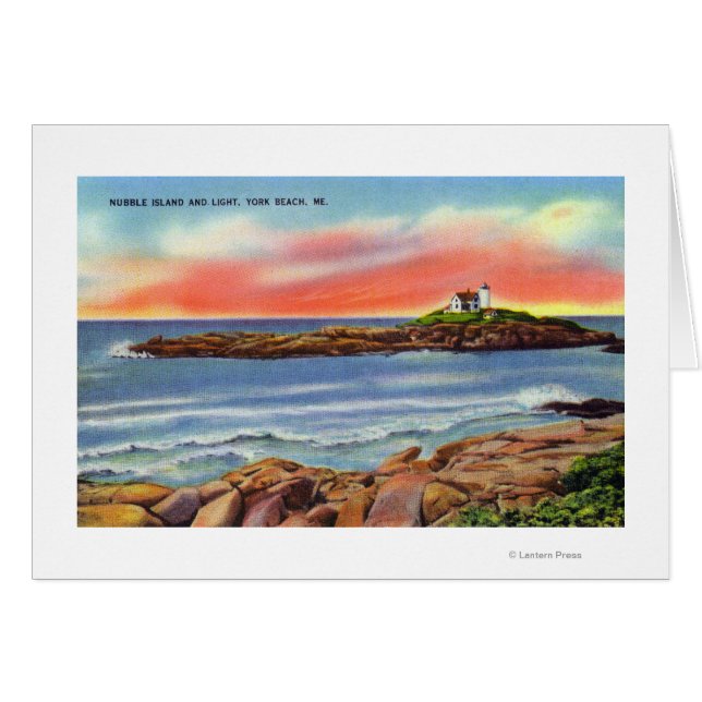 Cartão Vista da Ilha das Bolhas e do Farol (Frente Horizontal)