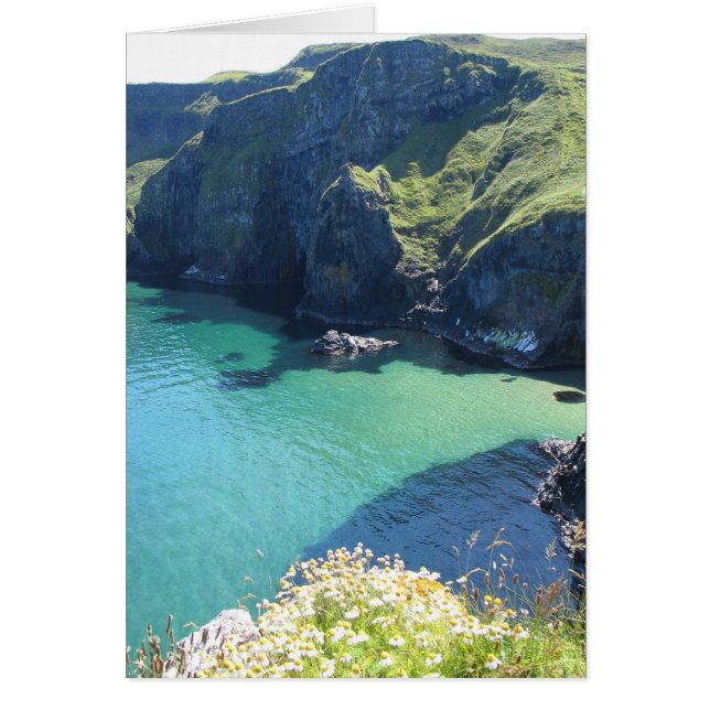 Cartão Vista da ilha, Irlanda norte (Frente)