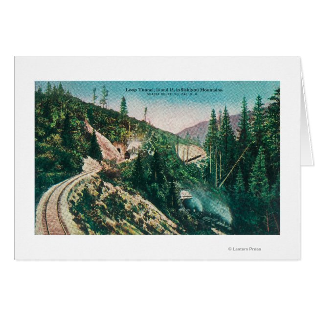 Cartão Vista da Linha de Caminho de Ferro do Pacífico Sul (Frente Horizontal)