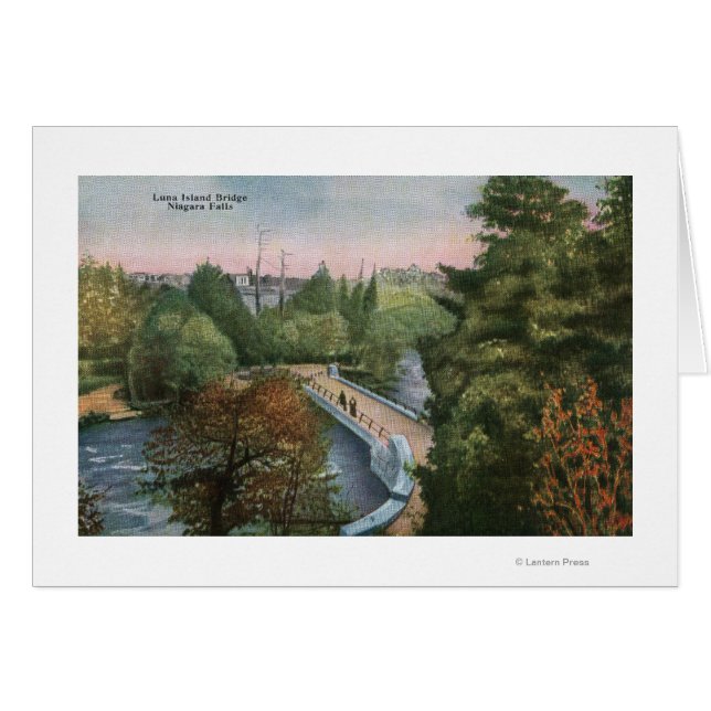 Cartão Vista da Ponte da Ilha de Luna (Frente Horizontal)