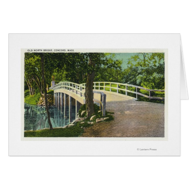 Cartão Vista da Ponte Norte Antiga (Frente Horizontal)