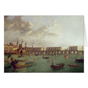 Cartão Vista da ponte velha de Londres