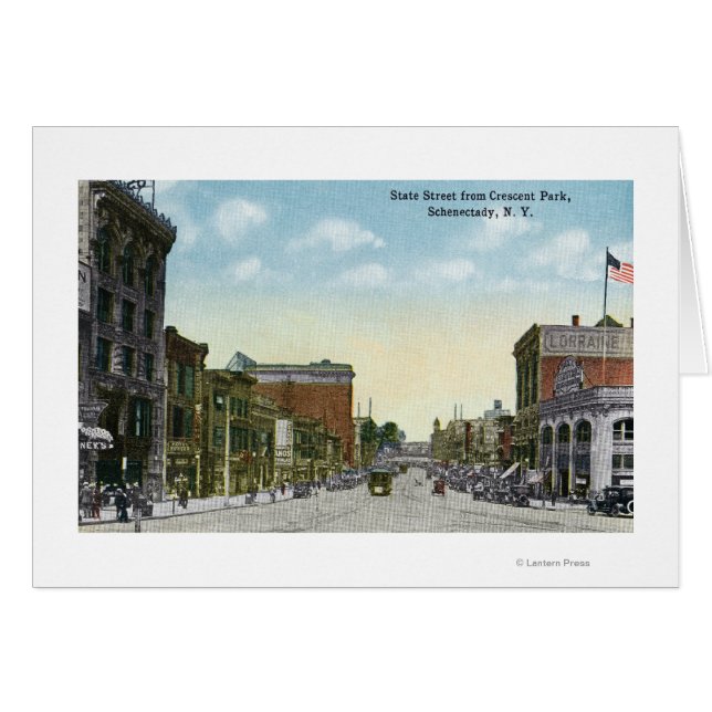 Cartão Vista da Rua Estadual do Parque Crescente (Frente Horizontal)