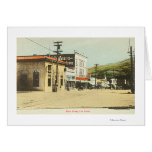 Cartão Vista da rua principalLos Gatos, CA