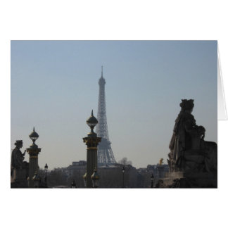 Cartão Vista da Torre Eiffel