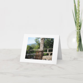 Cartão Vista das montanhas