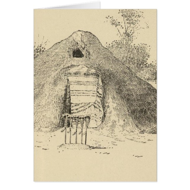 Cartão Vista de alojamento de medicina Navajo (Frente)