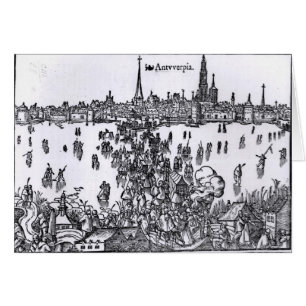 Cartão Vista de Antuérpia