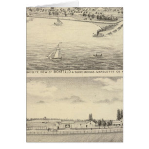 Cartão Vista de aves de Montello