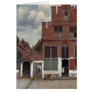 Cartão Vista de casas em Delft The Little Street