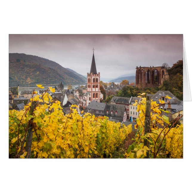Cartão Vista de Cidade Elevada| Alemanha (Frente Horizontal)