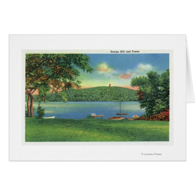 Cartão Vista de Colina de Carga e Torre (Frente Horizontal)