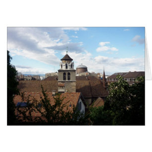 Cartão vista de genebra