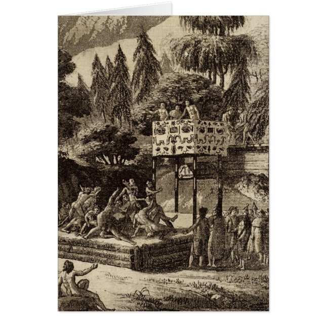 Cartão Vista de Ilustração da Colúmbia Britânica (Frente)