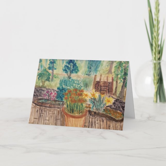 Cartão Vista de jardim (Frente)