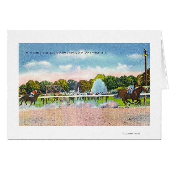 Cartão Vista de Linha de Término de Rastreio Saratoga (Frente Horizontal)