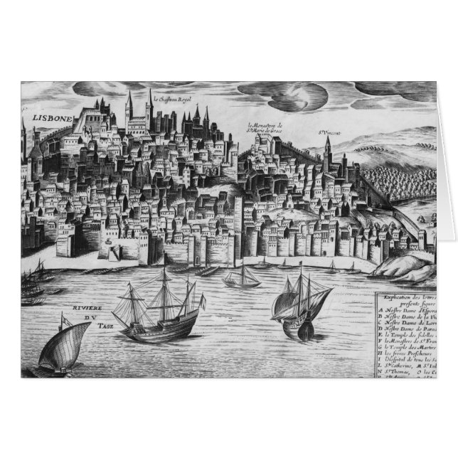 Cartão Vista de Lisboa (Frente Horizontal)