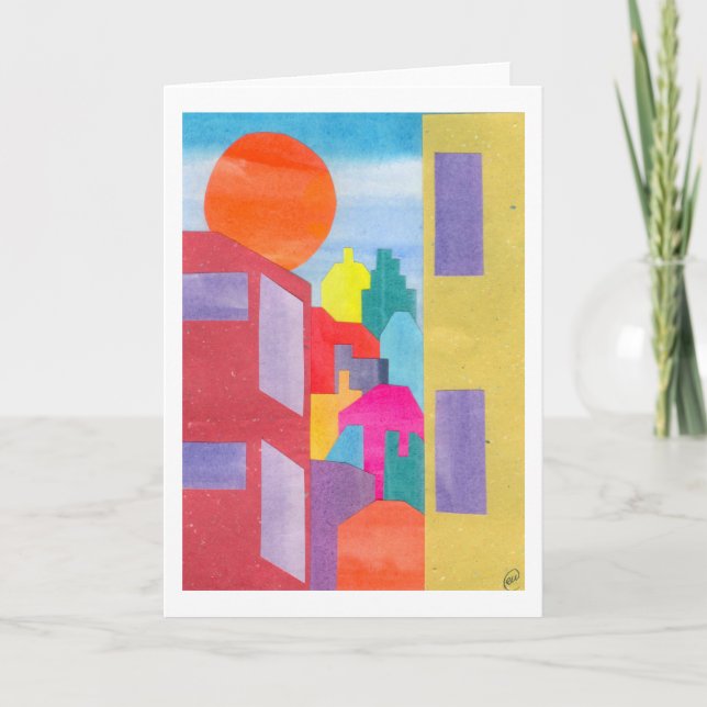 Cartão Vista de minha janela (Frente)