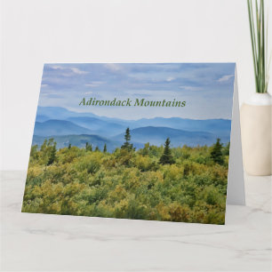 Cartão Vista de Montanha Adirondack