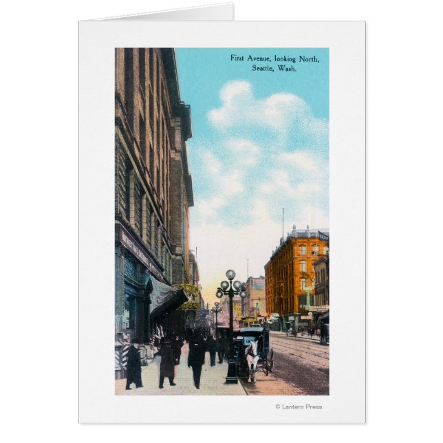 Cartão Vista de norte da Primeira Avenida (Frente)