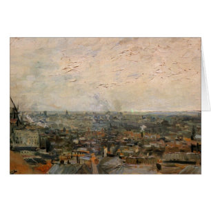 Cartão Vista de Paris de Montmarte por Vincent van Gogh