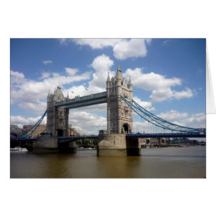 Cartão vista de ponte de torre