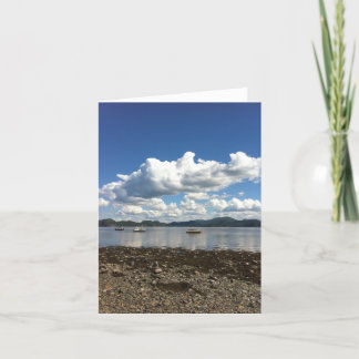 Cartão Vista de Steinvikholm Slott Noruega Notecard