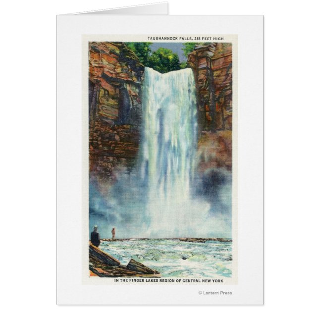 Cartão Vista de Taughannock Falls de Baixo (Frente)