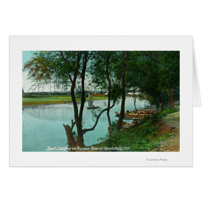 Cartão Vista de um Aterrissagem no rio russo (Frente Horizontal)