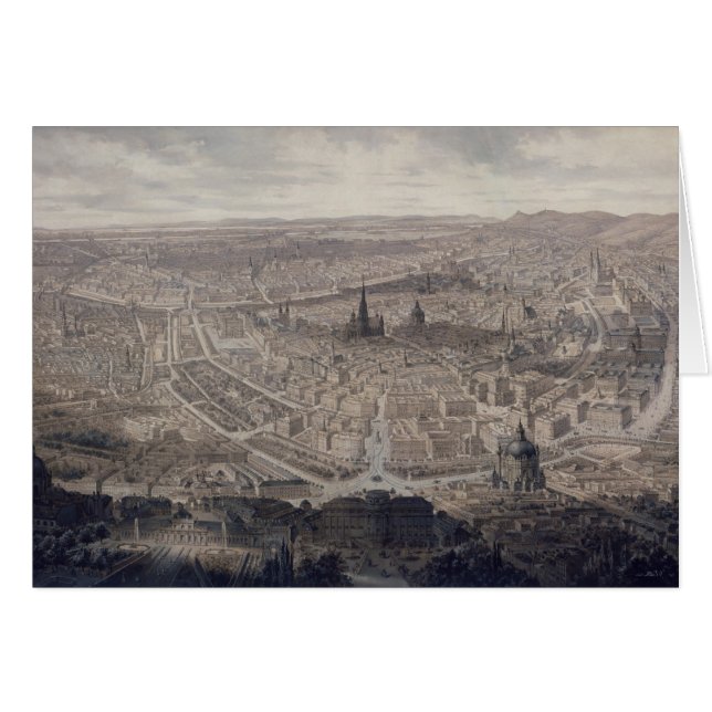 Cartão Vista de Viena, c.1860 (Frente Horizontal)