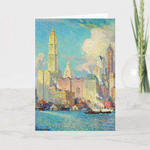 Cartão Vista de Wall Street Colin Campbell Cooper