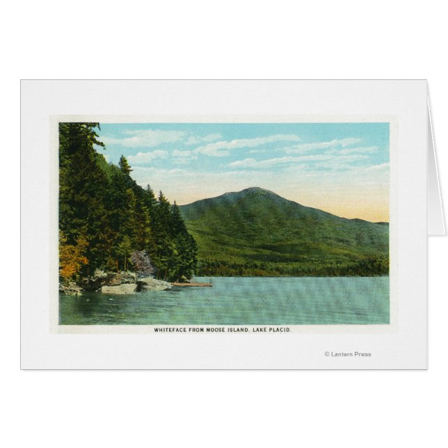 Cartão Vista de Whiteface Mountain de Moose (Frente Horizontal)