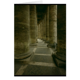 Cartão Vista dentro da colunata