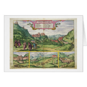 Cartão Vista do Alhambra, 'de Civitates Orbis Terrar