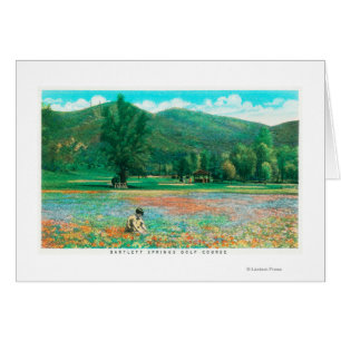 Cartão Vista do Campo de Flor