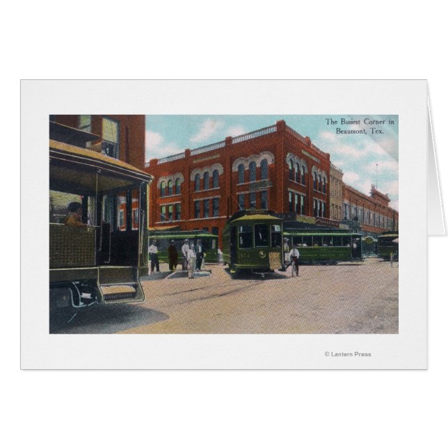Cartão Vista do cantoBeaumont mais vendido, TX (Frente Horizontal)