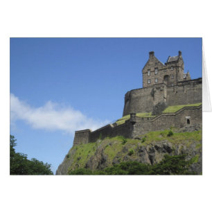 Cartão Vista do Castelo de Edimburgo, Edimburgo, Escócia,
