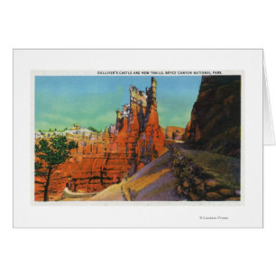 Cartão Vista do Castelo de Gulliver e novos caminhos