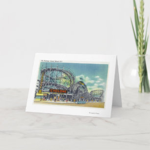 Cartão Vista do ciclone Rollercoaster # 2