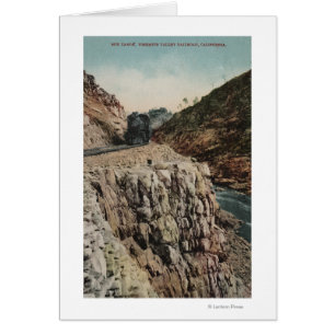 Cartão Vista do comboio de caixas canônicas