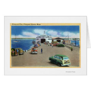 Cartão Vista do Ferry no Pier