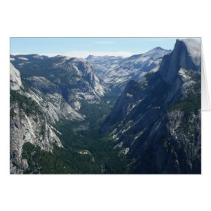 Cartão Vista do Glacier Point no Parque Nacional de Yosem