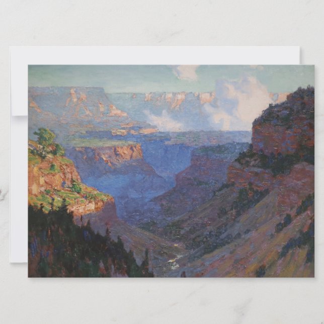 Cartão Vista do Grand Canyon (por E.H. Potthast) (Frente)
