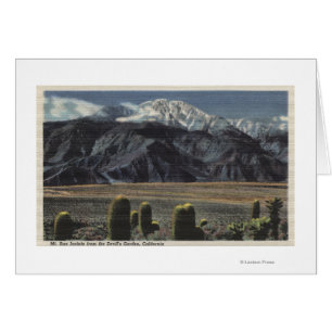 Cartão Vista do Jardim do Diabo do Monte San Jacinto # 2