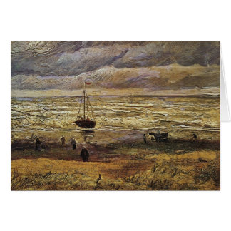 Cartão Vista do mar em Scheveningen por Van Gogh