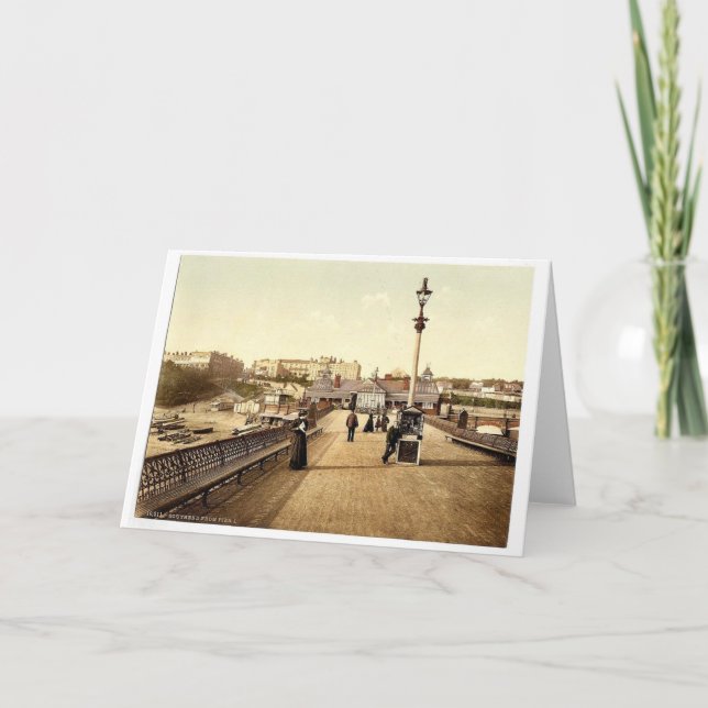 Cartão Vista do píer, I., Southend-on-Sea, Inglaterra r (Frente)